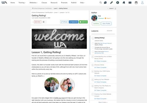 Welcome Page